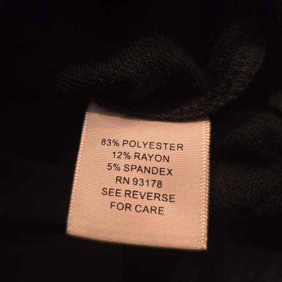 Philosophy Womens Black Lightweight Sweatshirt Top Glitter Red Heart Size Sm - Picture 5 of 5